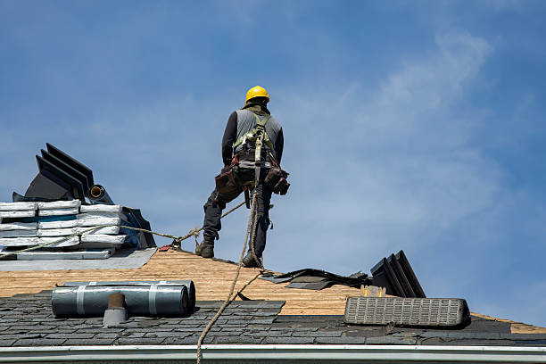 Professional Roof Installation technician working in Foster, OR